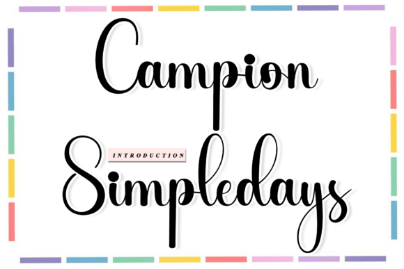 Campion Simpledays: A Font That Feels Like a Sunday Morning