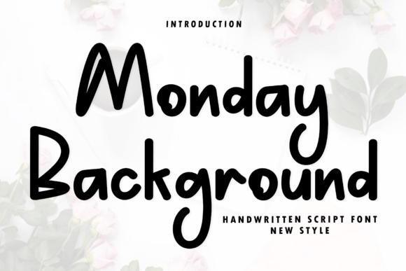 Discovering the Elegance of the Monday Background Typeface