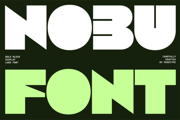 Nobu: A Bold Display Font for Modern, Energetic Design