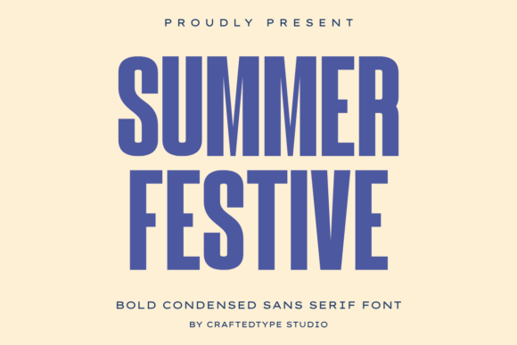 Summer Festive: Bold Condensed Sans Serif for Impactful Designs